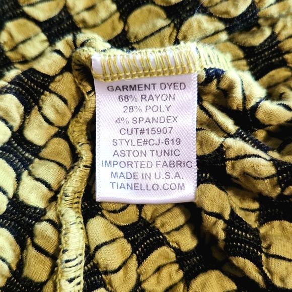 Tianello Aston Tunic 3/4 Length Sleeves Jacquard Knit Asbury Size Large EUC - Picture 9 of 11